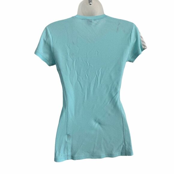 Helly Hansen Small Top Aqua Short Sleeve FLAWED Lightweight Breathable - Picture 10 of 12